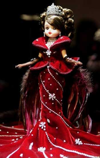 Among the exhibits is this specially-produced Licca doll clad in a